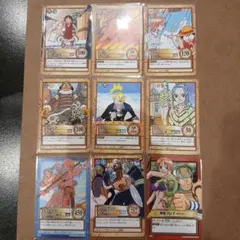 ワンピース カードダス初期　麦わらの一味 9枚セット ワンピース カードダス初期 麦わらの一味 9枚セット - メルカリ