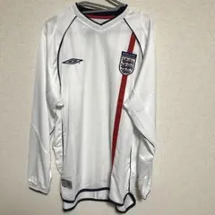 00s Umbro イングランド代表 長袖ジャージ ゲームシャツ サッカー