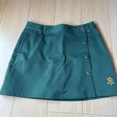 Callaway ダークグリーンスカート ボタン付き