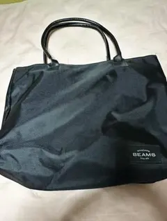 最安値美品新品同様送料無料完売品レアBEAMS ブラック トートバッグ 大容量
