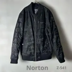 【ノートン】★NORTON★ビッグロゴ★ジャケット(M)★黒★メンズ★迷彩