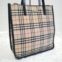 美品 バーバリーブルーレーベル トートバッグ ノバチェック 肩掛け A4可