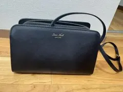 サミールナスリ　ショルダーバッグ ブラック　牛革