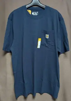 未使用 Carhartt ポケットTシャツ L　ネイビー　K87