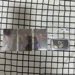 鬼滅の刃 獪岳 グッズセット クリアカード スクエア缶バッジ