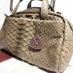 美品✨JRA公認 パイソン 蛇革 2way ハンド　ショルダーバッグ
