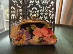 レイクアルスター　花柄がま口コインケース