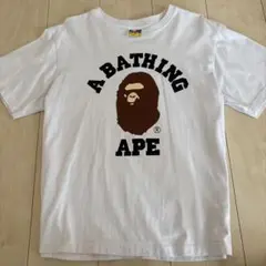 A BATHING APE COLLEGE TEE ホワイト Lのサムネイル