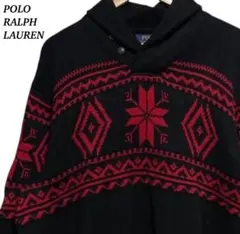 ポロ ラルフローレン ネイティブ ノルディック ショール プルオーバー ニット