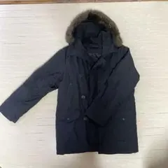 【新品未使用】UNIQLO ネイビー ファー付きフード ダウンジャケット