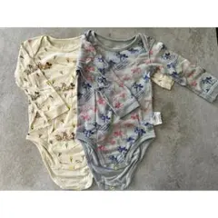 UNIQLO　長袖　ロンパース　肌着　90cm　2枚セット