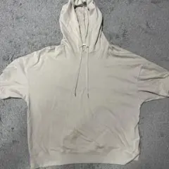 GU ベージュ XL フード付きパーカー