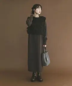 新品タグ付き‼️ITEMS URBAN RESEARCH ニットワンピース