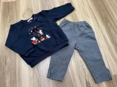 最終値　familiar トレーナー/ズボン ２点セット①　90cm