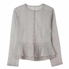 herlipto Shimmer Knit Peplum Cardiganのサムネイル