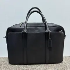 COACH コーチ 2WAY ビジネスバッグ ブリーフケース レザー ブラック
