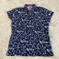 ★YONEX★吸汗速乾性 ポロシャツ L ネイビー