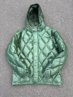 【極希少/00s】OLD UNIQLO ダイヤモンドキルト ダウンジャケット 緑