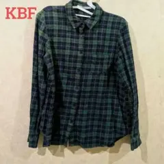 KBF✨秋冬用✨緑チェックシャツ