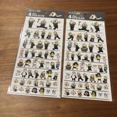 パンパンくんの日常　4サイズステッカー　ダンボール　オクジ　シール