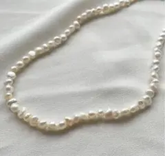 淡水 パール ネックレス　ハンドメイド