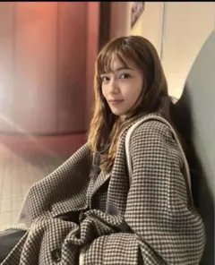 Mila Owen Aラインコート　川口春奈（青羽紬）着用 Milaowenハーフ丈Aラインコート＊silent 川口春奈（青羽紬）衣装