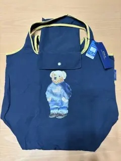 新品未使用　Ralph Laurenポロベア　エコバッグ ネイビー