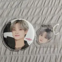 TREASURE　ジフン　REBOOT　缶バッジ　顔アクキー