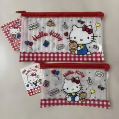 【新品】ハローキティ　クリアポーチ　2個セット