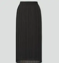 UNIQLO ブラック シフォンプリーツナロースカート Lサイズ 新品未使用