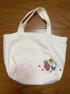 ミッフィー　手提げ袋　サイズ:約横上部27横下部20×縦中心22縦左右17cm