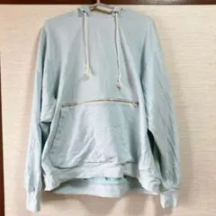 美品☆ナイキ メンズ ドライフィットパーカー 【XL】 ライトブルー フーディ