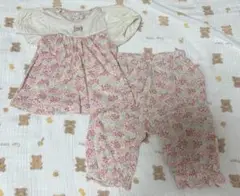花柄ベビーパジャマ 80サイズ　コノコ