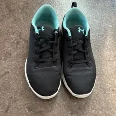 UNDER ARMOUR スニーカー ブラック ライトブルーのサムネイル