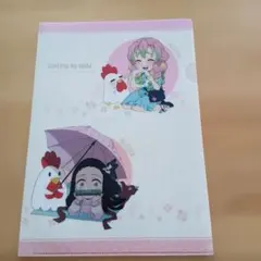 鬼滅の刃 クリアファイル A4 甘露寺蜜璃 竈門禰豆子 ローソン