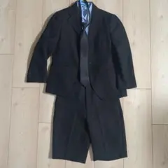 キッズフォーマルスーツセット（黒）【120】