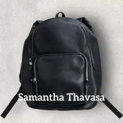 Samantha Thavasa ブラックレザー　レディース通学　黒