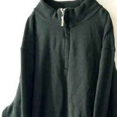 Tasso Blla プレーン ハーフジップ スウェット グリーン 緑 古着