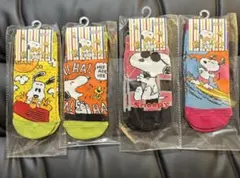 【新品】　スヌーピー　のびのびソックス　4足 19〜24cm SNOPPY