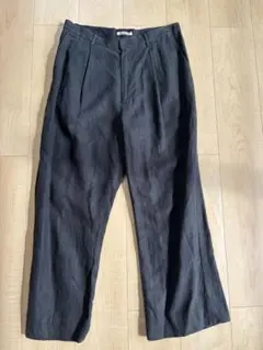 AURALEE ダークグレー ワイドパンツ