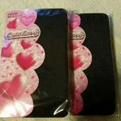 値下げ!! 新品　Fukuskeラメタイツ2足セット ブラック 60D M~L