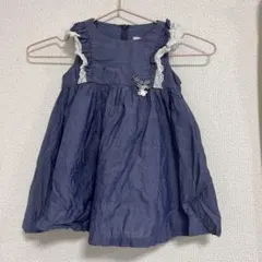 タルティーヌエショコラ　フリルワンピース　90