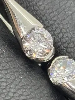 ダイヤモンド風 SUSデザインフックピアス クリスタル　オシャレ上品