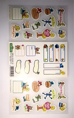 セサミストリート　シール３枚