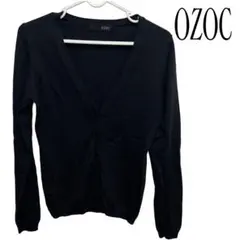 OZOC カーディガン 長袖　ウール100% ブラックのサムネイル