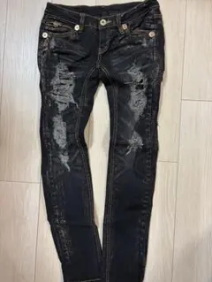 d.i.a. ダメージ加工 デニムパンツ ブラックのサムネイル