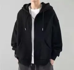 L　パーカー　ブラック