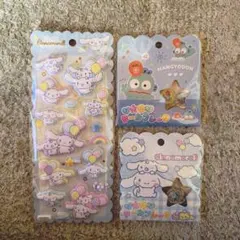 シナモンマシュマロシールおはじきシールハンギョドンおはじきシール