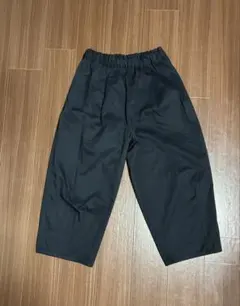 ワイドパンツ Lサイズ　ネイビーブラック　北欧