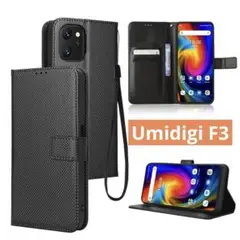 ✨️Umidigi F3✨️ 手帳型 カード収納 スタンド マグネット式 ブラック